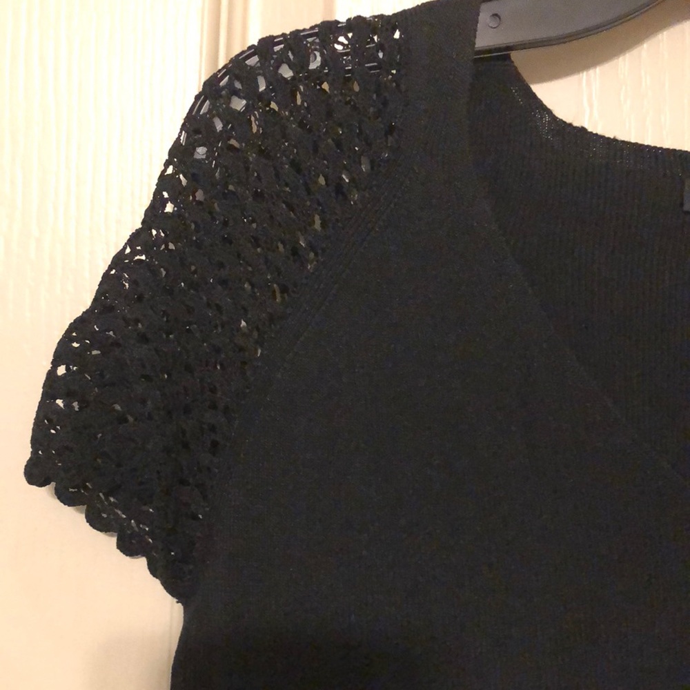Cyrus Black Ribbed Top - Picture 2 of 3